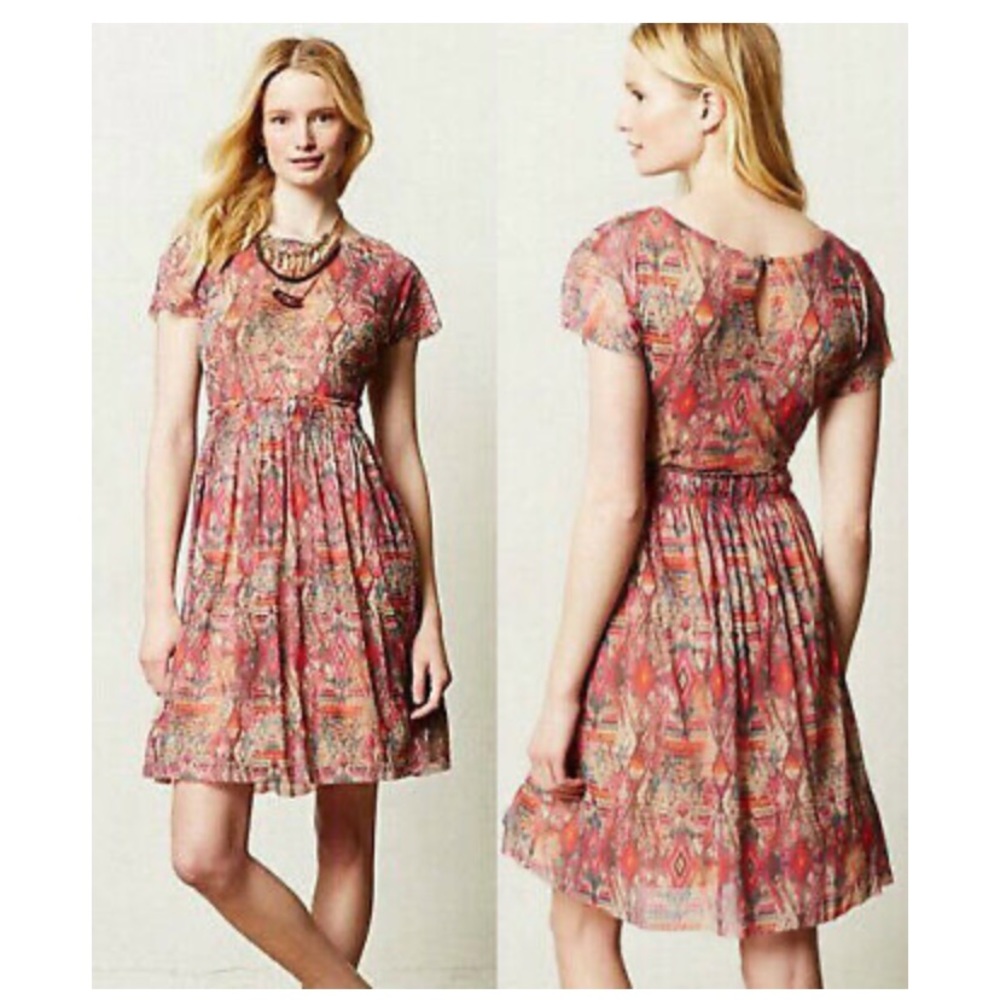 Anthropologie Weston Simi Mesh Tulle Dress